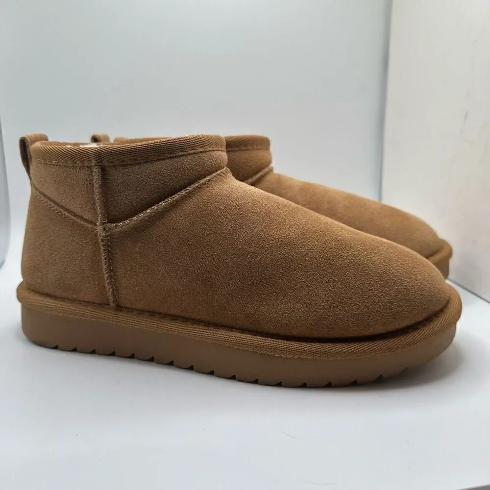 CUSHIONAIRE Women's pull on boot 7 CHESTNUT - Picture 1 of 7
